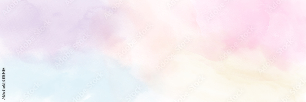 Abstract minimal pastel watercolor for background - obrazy, fototapety, plakaty 