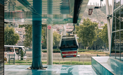 Wall Mural - Old Town Cable Car in Tbilisi, Georgia