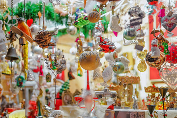 Poster - Christmas tree decorations at the Vilnius Christmas Market