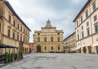 Wall Mural - Città di Castello (Italy) - A charming medieval city with stone buildings, province of Perugia, Umbria region. Here a view of historical center.