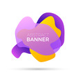 © Albert999 - Abstract colorful gradient banner. Vector illustration.