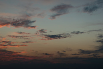 Wall Mural - cloud on dramatic dusk sky