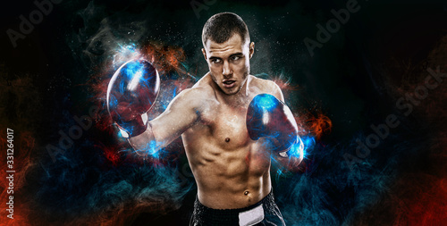 Energy and power boxing concept Fototapete