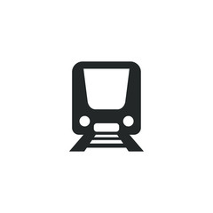 Leinwandbilder - Train icon template color editable. Train symbol vector sign isolated on white background illustration for graphic and web design.