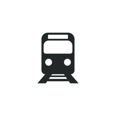 Leinwandbilder - Train icon template color editable. Train symbol vector sign isolated on white background illustration for graphic and web design.