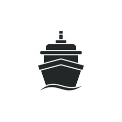 Poster - Ships icon template color editable. boat symbol vector sign isolated on white background illustration for graphic and web design.
