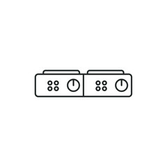 Aufkleber - Gas Stove icon template color editable. Gas Stove symbol vector sign isolated on white background illustration for graphic and web design.