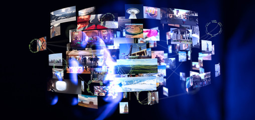 Internet broadband and multimedia streaming entertainment