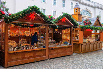 Sticker - Christmas Market in Opernpalais at Mitte in Winter Berlin