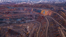 Huge Iron Ore Quarry Opencast Mining Of Iron Ore Opencast Mining.