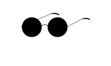 Sunglasses Retro Style Vector Isolated