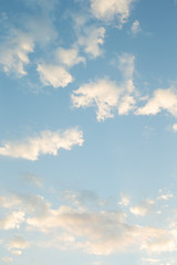 Wall Mural - blue sky with clouds , Morning Clouds are constantly changing