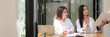 © bongkarn - Cropped shot of university students group preparing their presentations