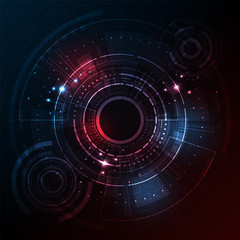 Vector background in the concept of technology.