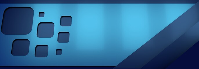 Wall Mural - Trendy banner template or website headers with abstract geometric background. 3D rendering