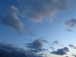 Wall Mural - сloudscape. sundown. the sky at sunset. dramatic cloudy sky. a thunderstorm is approaching. windy we