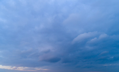 Canvas Print - The sky covered by white clouds