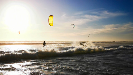 Wall Mural - Kite Surf Table Mountain Landscape Cape Town, South Africa