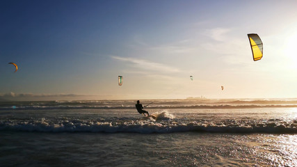 Wall Mural - Kite Surf Table Mountain Landscape Cape Town, South Africa