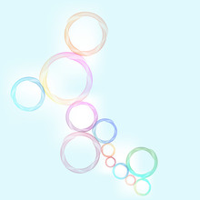 Created Colorful Spirograph Abstract Background