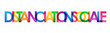 © Web Buttons Inc - Bannière typographique vecteur DISTANCIATION SOCIALE