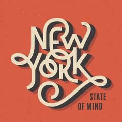 New York state of mind t shirt fashion print