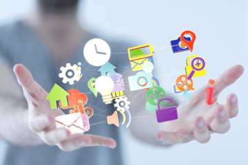 using cloud technology to send and receive files.