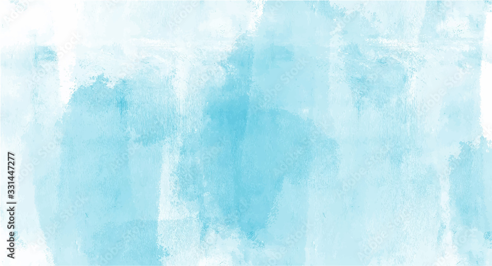 Vintage Blue watercolor background for your design, watercolor background concept, vector. - obrazy, fototapety, plakaty 