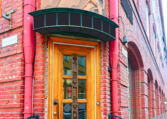 Sticker - Entrance door of old building in Helsinki