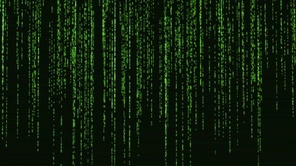 Abstract green code background