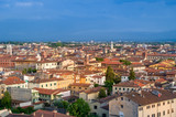 Fototapeta Na sufit - Pisa old town aerial cityscape at sunset light. Toscana province, Italy.