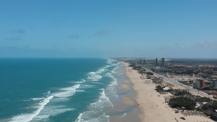 Wall Mural - Vista aérea da Praia do Futuro em Fortaleza, Ceara, Brasill