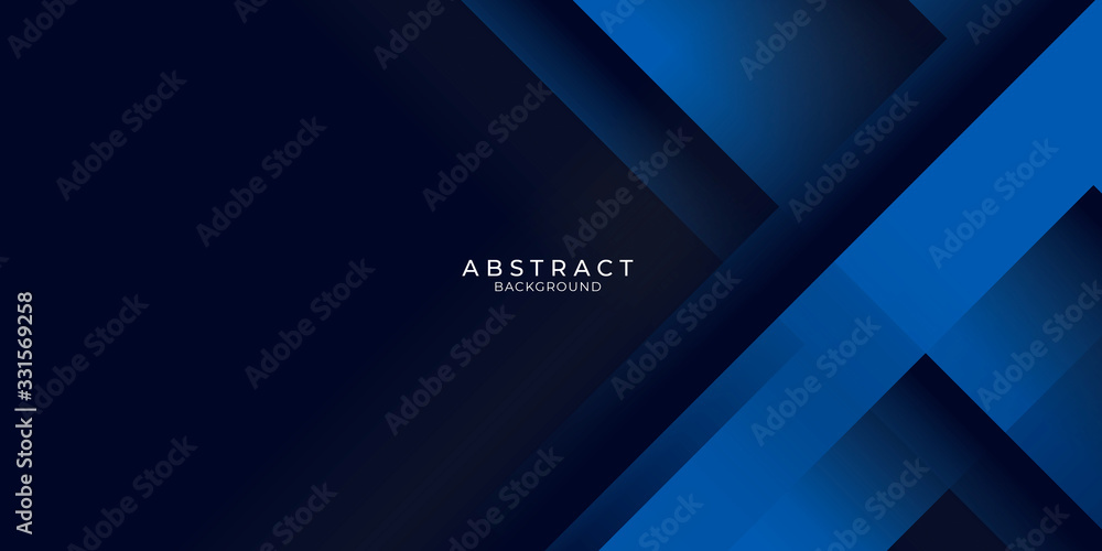 Dark blue background with abstract graphic elements for presentation background design. - obrazy, fototapety, plakaty 