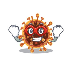 Sticker - A picture of gamma coronavirus in a Super hero cartoon character