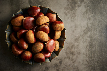 Wall Mural - Fresh chestnuts