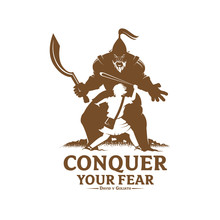 Conquer Your Fear Monochrome Version