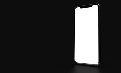 smartphone mobile in 3d mockup