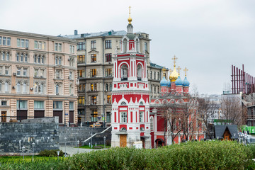 Wall Mural - Moscow, Russia, 11/05/2019: Beautiful Christian church in the center of the capital.