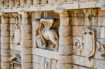 Lion of Venice - Zadar famous place in city centre of historical city