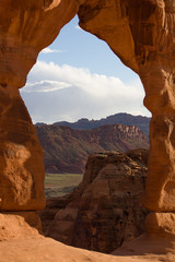 Poster - Delicate arch at sunset, Arches National Park, Utah, USA