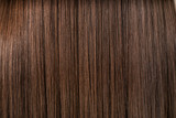Healthy straight female hair, closeup