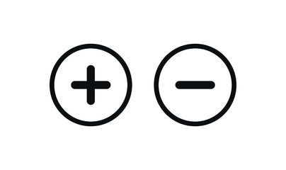 Plus Minus Symbol Calculator Icon Vector Design Illustration