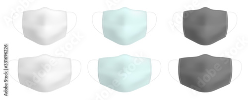Cuadros en Lienzo Vector realistic medical face mask
