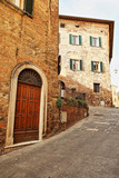 Fototapeta Na drzwi - Beautiful Italian street of  small old provincial town