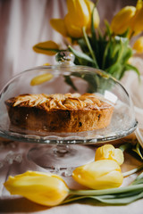 dessert, cake, table, homemade, food, delicious, pastry, gourmet, crust, fresh, wooden, sweet, pie, healthy, eating, plate, snack, bakery, sugar, puff, white, traditional, tulips, cooking, tulip, refr