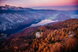 ake Bohinj from Vogel in the sunset. Triglav mountains and Julian alpsin the baclground, Slovenia, Europe