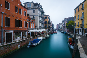 Beautiful street in Venice, Italy