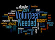© kalpis - Volunteer Needed word cloud concept 3