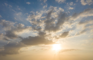 blue sky with cloud