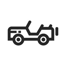 Outline Icon - Military Vehicle